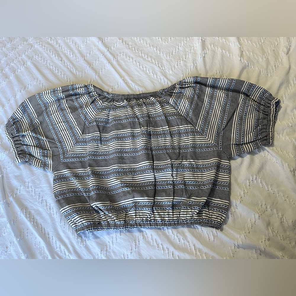Madewell jacquard keyhole crop top size S - Picture 4 of 8